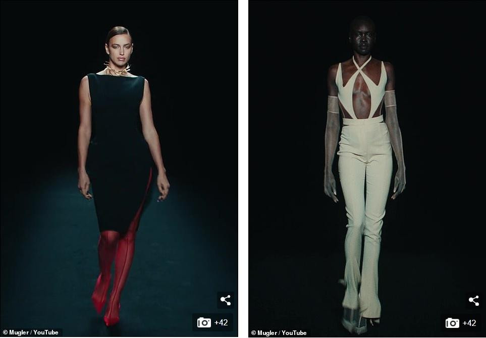 BST mới của Mugler tập trung vào những gam màu đơn sắc, thiết kế đa dạng, nhấn vào các đường cắt xẻ.
