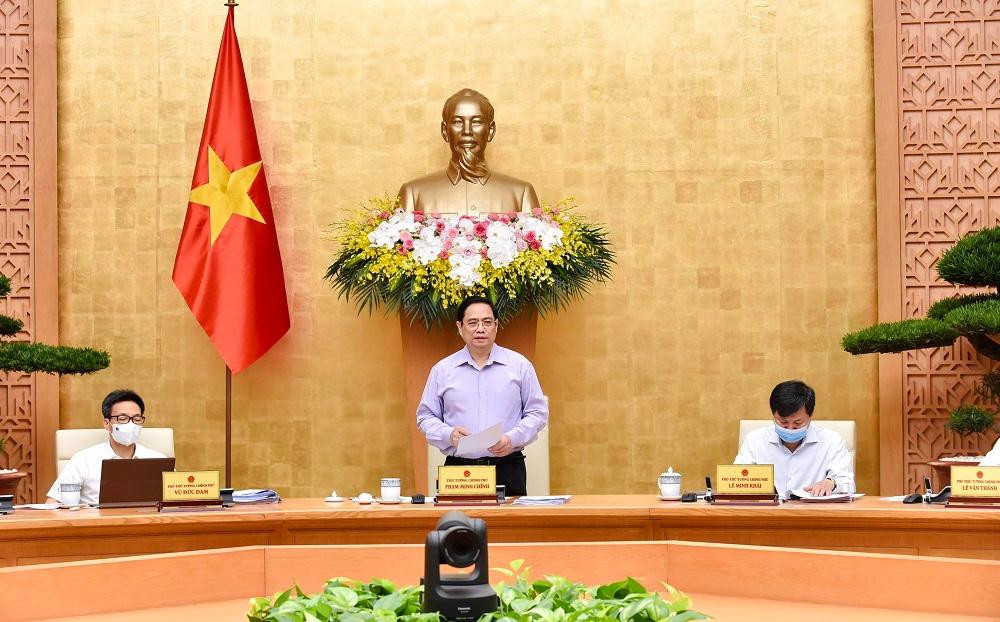 Thủ tướng chủ trì phiên họp Chính phủ chuyên đề về xây dựng pháp luật (Ảnh Nhật Minh)