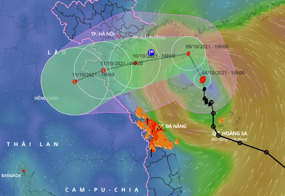Dự báo tối nay đến đêm mai, bão số 7 sẽ đi vào Vịnh Bắc bộ gây mưa lớn cho các tỉnh phía Bắc Dự báo tối nay đến đêm mai, bão số 7 sẽ đi vào Vịnh Bắc bộ gây mưa lớn cho các tỉnh phía Bắc