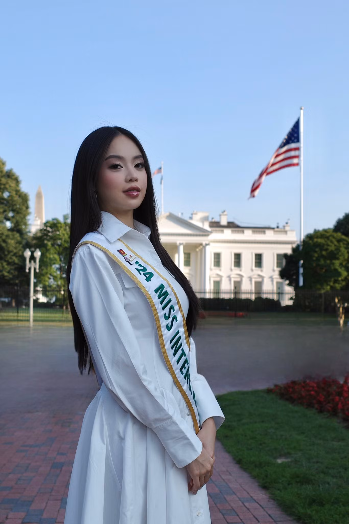 Thanh Thủy đã có mặt tại Mỹ.