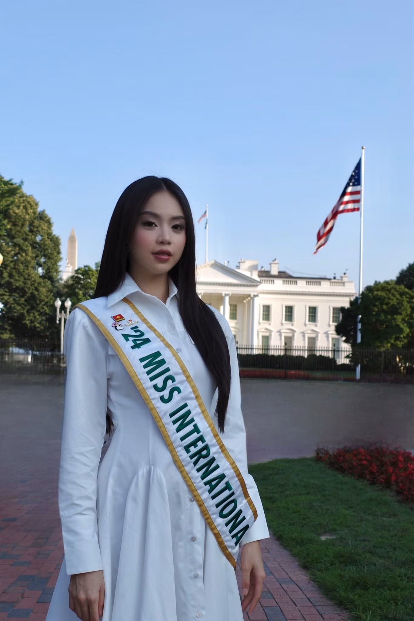 Thanh Thủy đã có mặt tại Mỹ.
