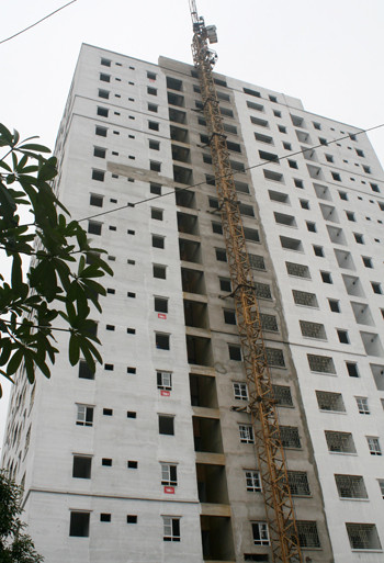 Chung cư đang xây dựng cao tới 18 tầng