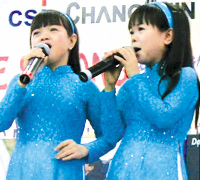 Hai chị em Thanh Hằng – Thanh Hà. Ảnh: Tú Quyên