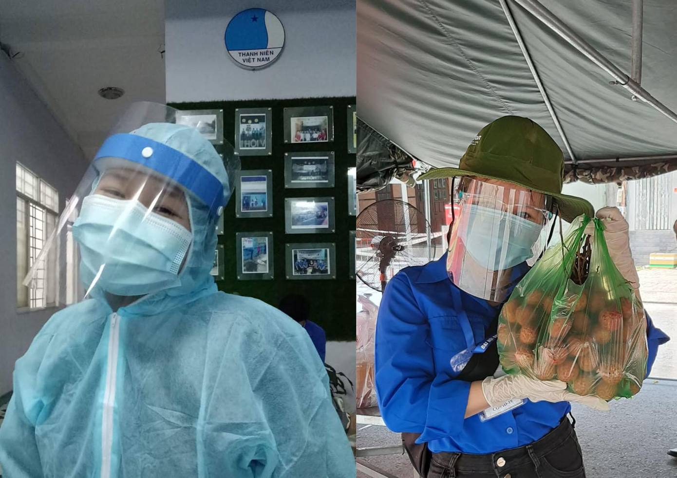 Hình ảnh bạn Lan Anh tham gia công tác phòng dịch. Ảnh: NVCC Hình ảnh bạn Lan Anh tham gia công tác phòng dịch. Ảnh: NVCC