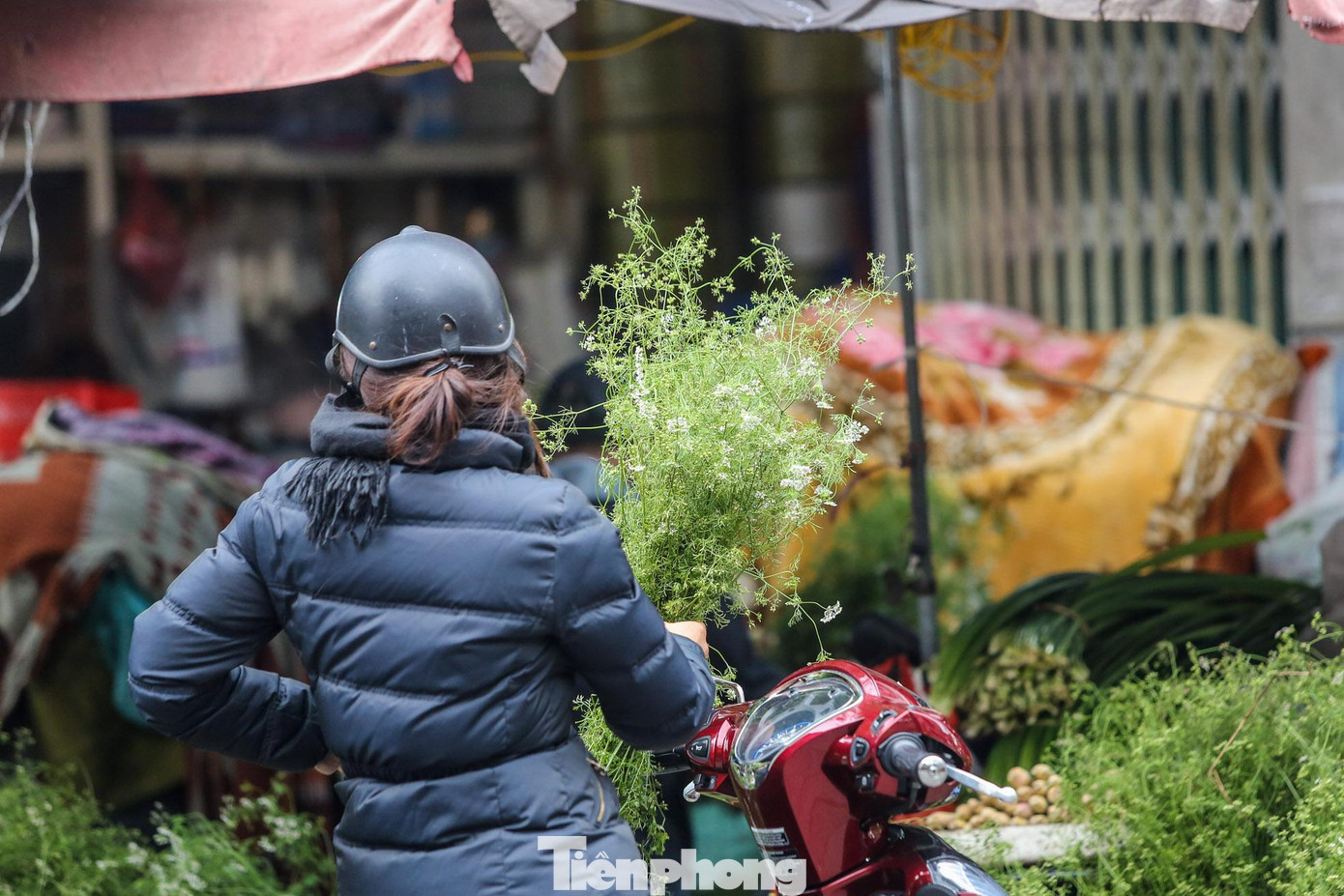 Lá mùi già luôn là mặt hàng bán chạy trong những ngày cuối năm.
