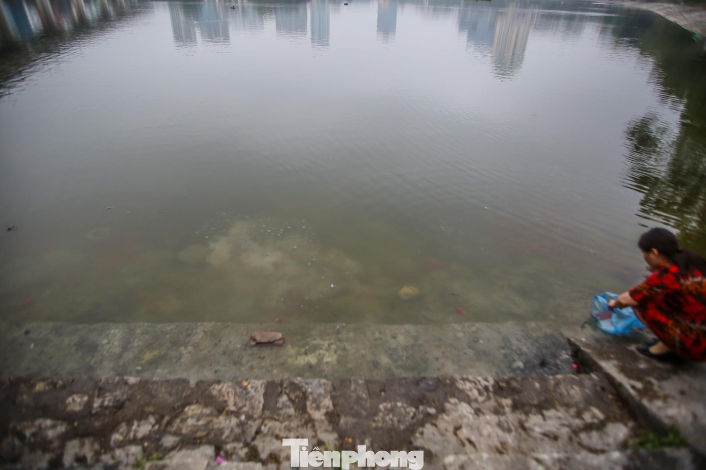 Mặt nước hồ biến dị.