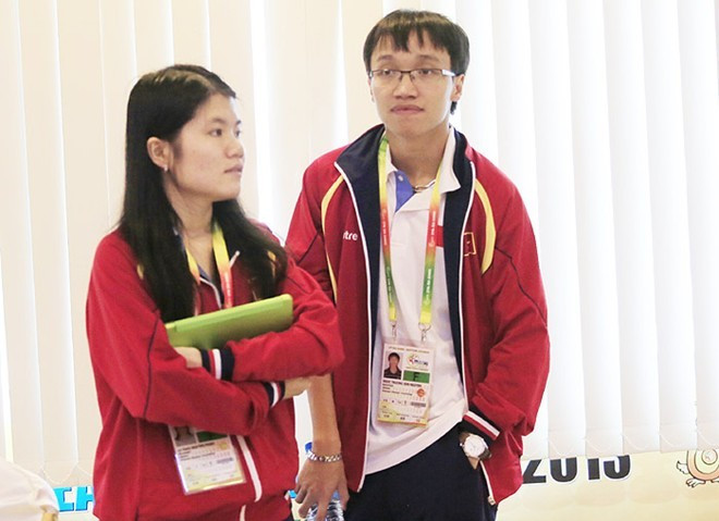 Nguyễn Ngọc Trường Sơn và bạn gái Phạm Lê Thảo Nguyên có hy vọng giành cú đúp vàng nội dung cờ nhanh nam, nữ