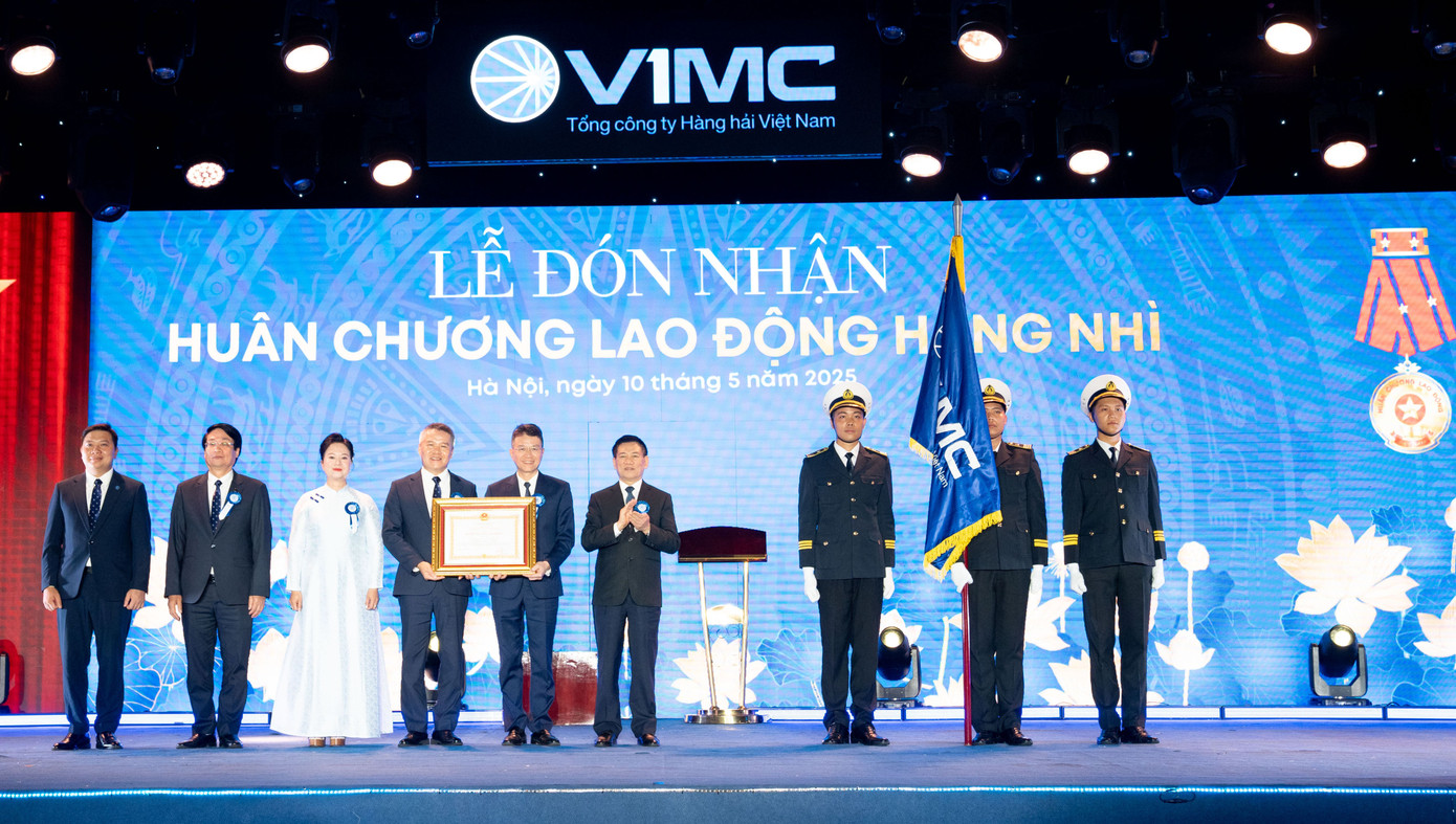 VIMC vừa tổ chức lễ kỷ niệm 30 năm thành lập và đón nhận Huân chương Lao động hạng Nhì. Ảnh: VIMC.