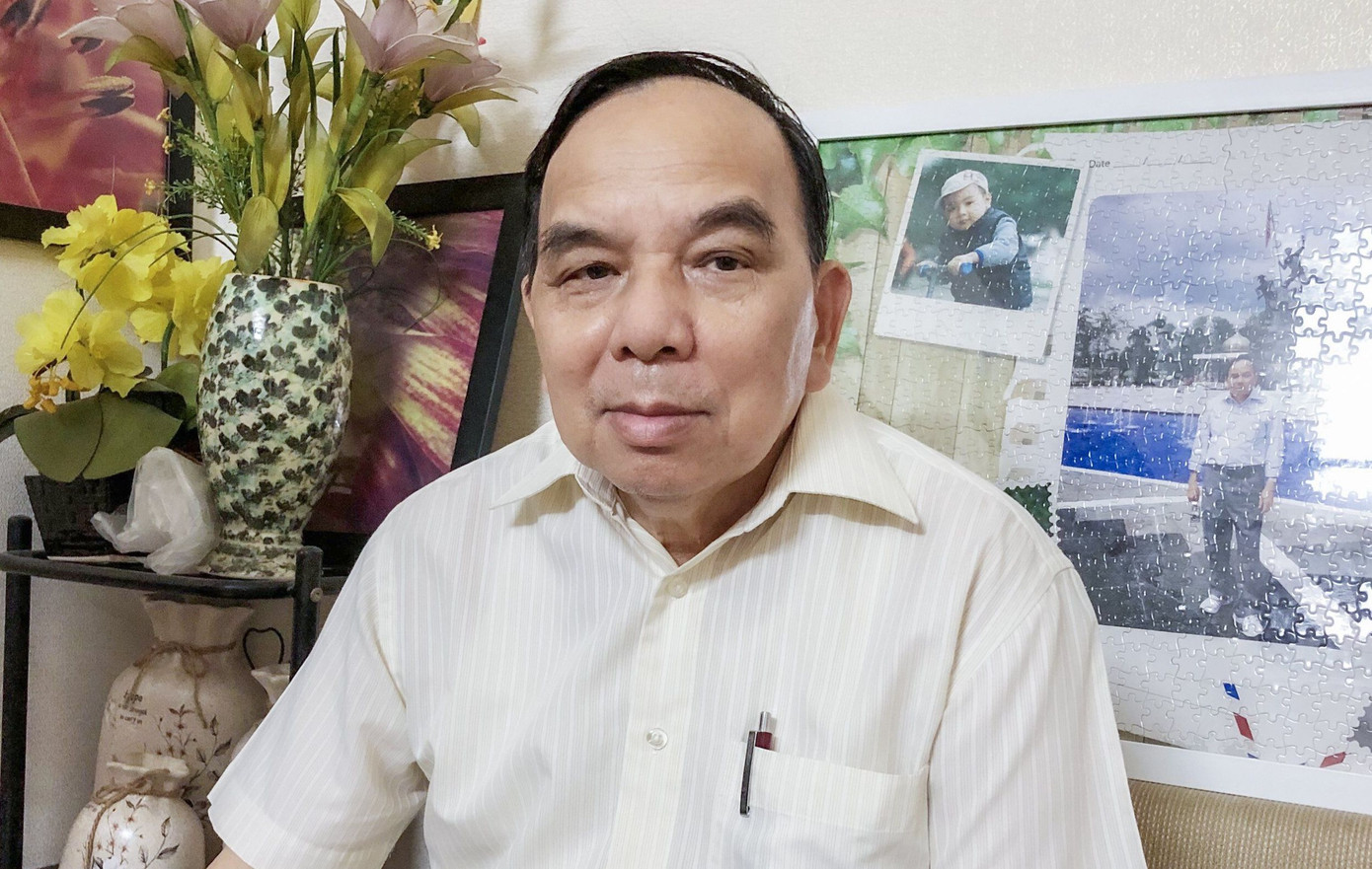 GS, TS. Bùi Xuân Phong - nguyên Chủ tịch Hội Kinh tế và Vận tải đường sắt Việt Nam. Ảnh: VNHN.