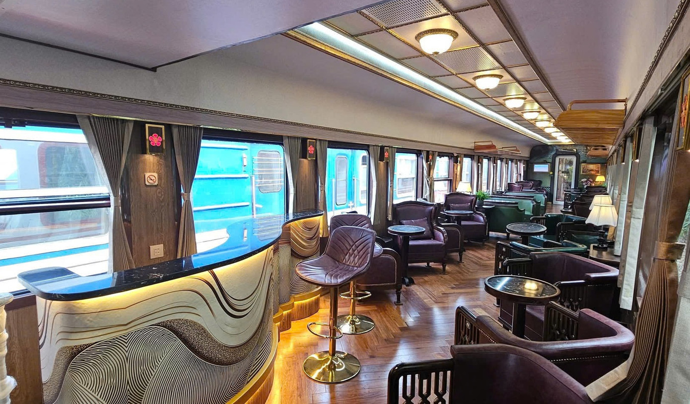 Nội thất của đoàn tàu mới. Ảnh: VNR.
