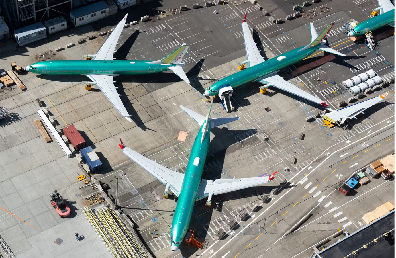 Boeing đang nỗ lực tăng sản lượng sản xuất máy bay hàng tháng lên 38 chiếc. Ảnh: Shutterstock.