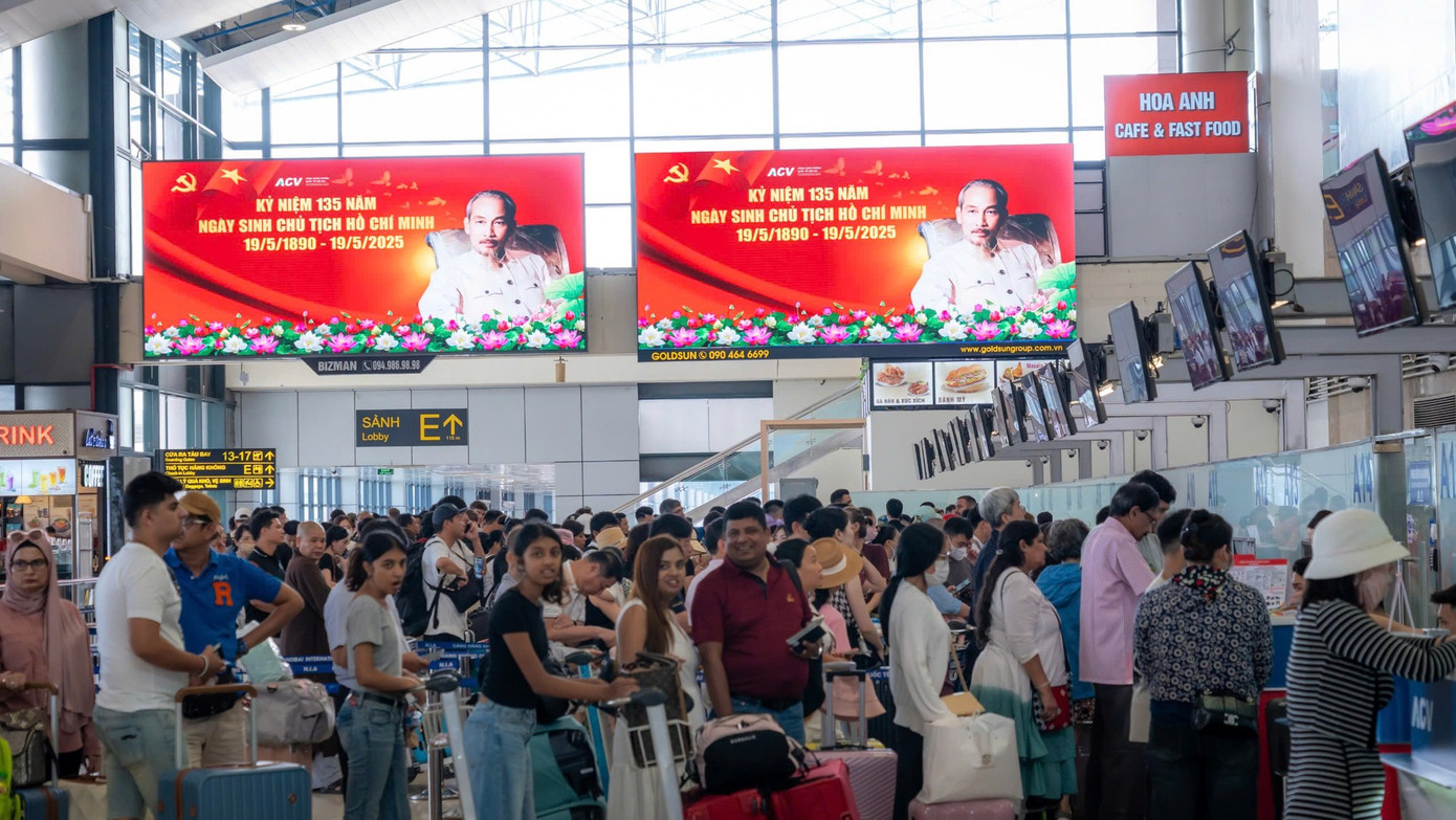 Trong 5 tháng đầu năm, ngành hàng không Việt Nam vận chuyển hơn 34 triệu lượt khách, tăng 7% so với cùng kỳ năm ngoái. Ảnh: NIA.