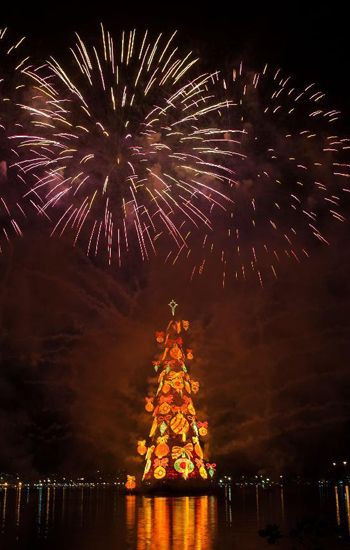 Thành phố Rio de Janeiro, Brazil đã tràn ngập không khí lễ giáng sinh 2012 