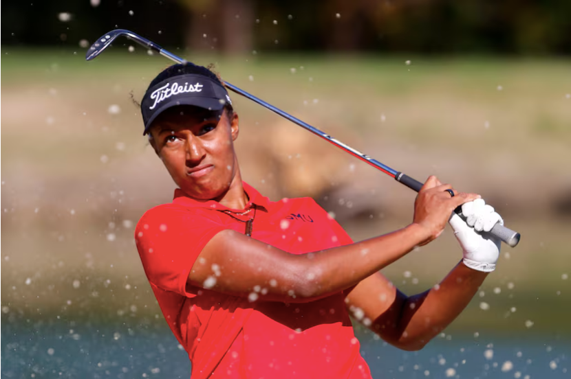 Emily Odwin là người Barbados đầu tiên thi đấu ở một giải major danh giá.