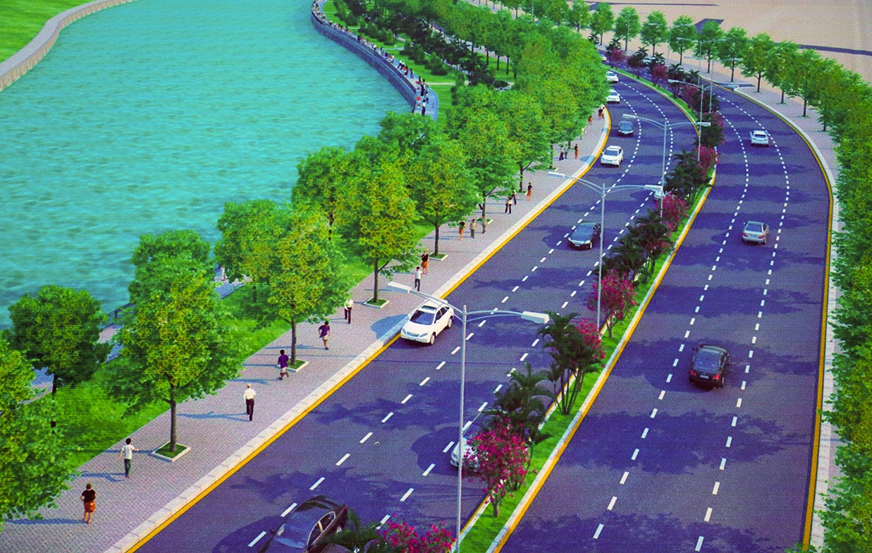Phối cảnh đường ven sông Đồng Nai khi hoàn thành. Phối cảnh đường ven sông Đồng Nai khi hoàn thành.
