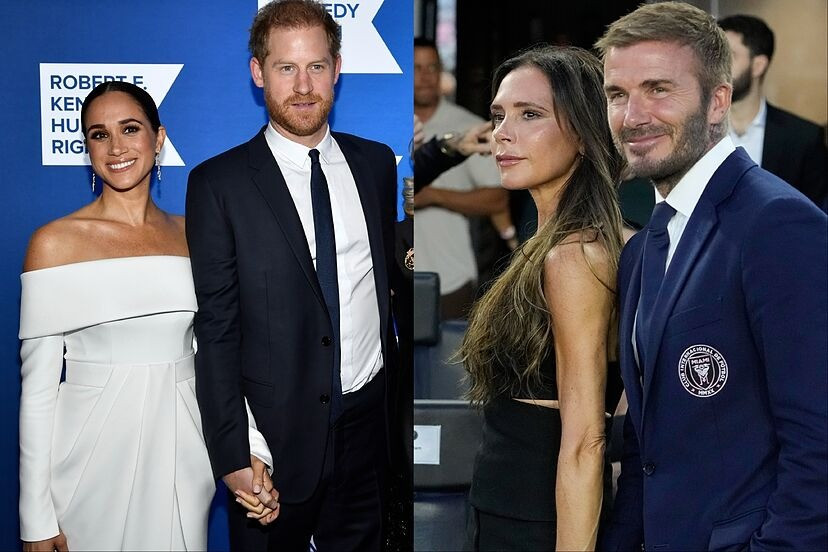 Nhà Sussex và vợ chồng Beckham không còn là bạn bè. Ảnh: Marca.