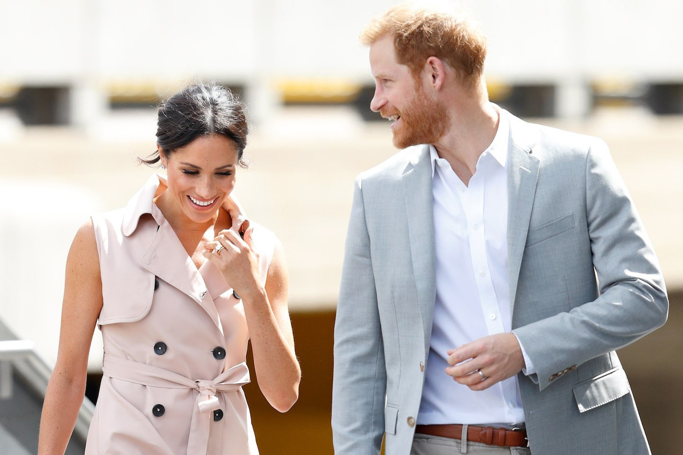 Meghan không thích có mối liên hệ với gia đình Beckham và Harry chiều lòng vợ. Ảnh: Getty Images.