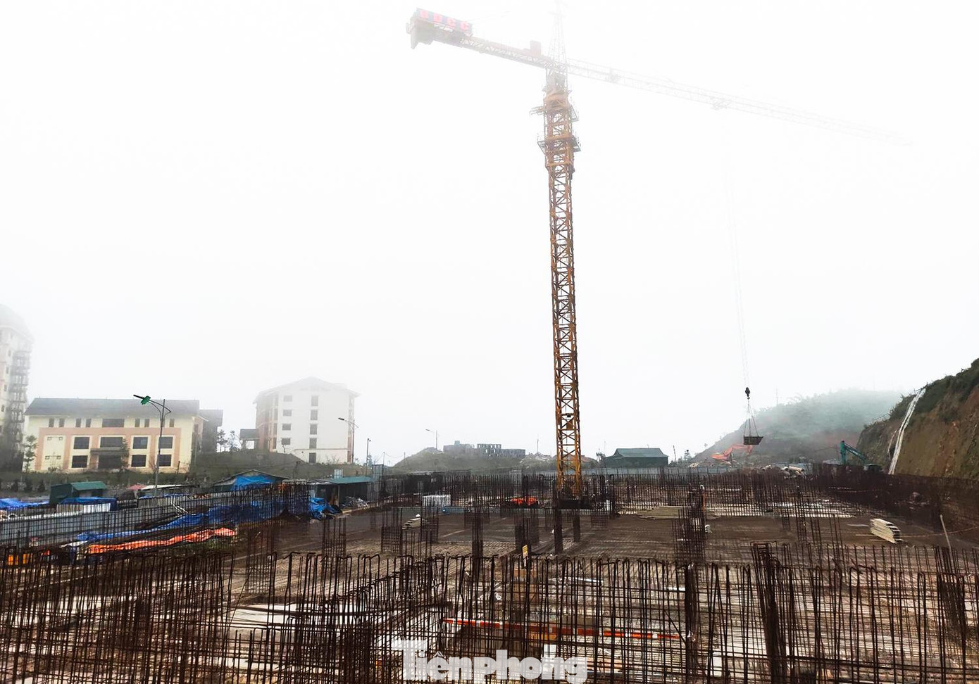 Một dự án nhà ở xã hội triển khai phần móng ở Sa Pa, Lào Cai. Một dự án nhà ở xã hội triển khai phần móng ở Sa Pa, Lào Cai.