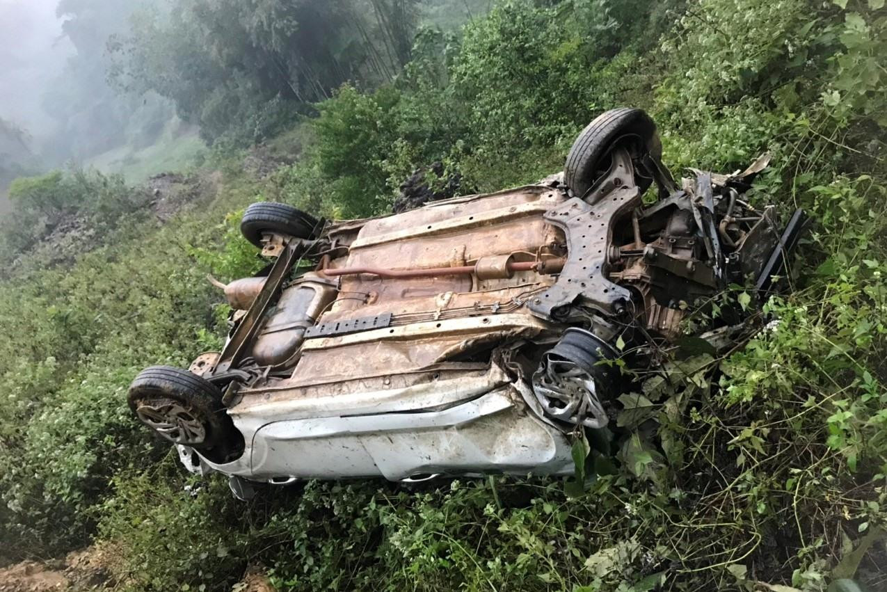 Hiện trường vụ tai nạn.