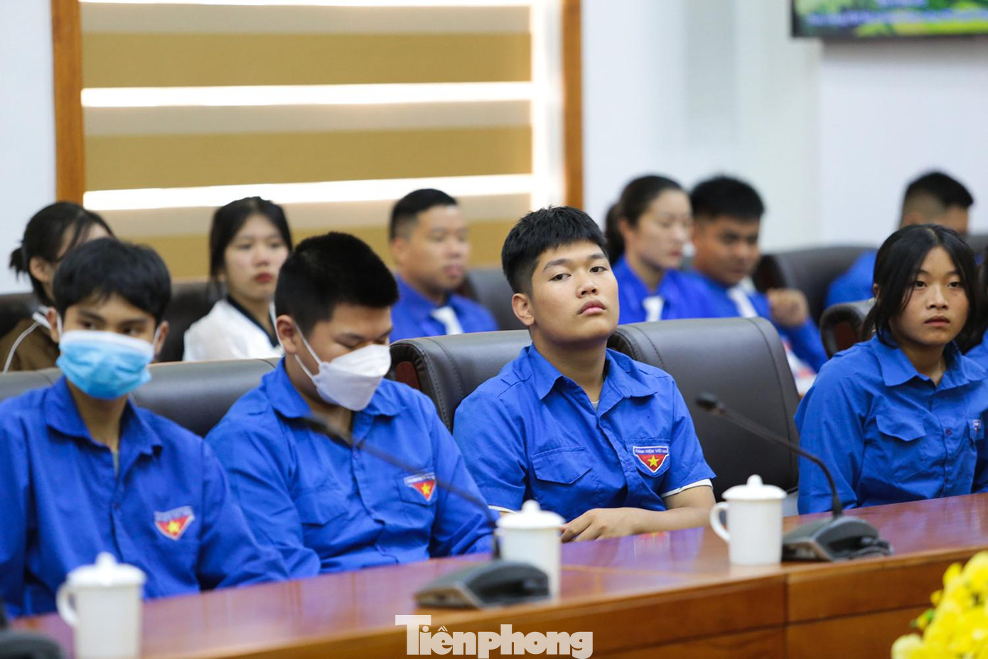 Các bạn đoàn viên trường Phổ thông Dân tộc nội trú tỉnh Lai Châu tham dự và chia sẻ nhiều ý kiến đóng góp. Ảnh: Hân Nguyễn.