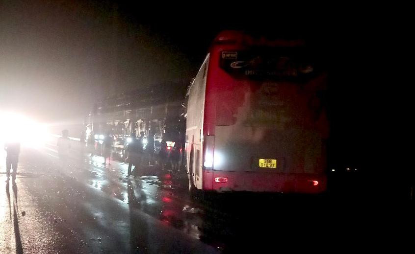 Hiện trường vụ tai nạn.