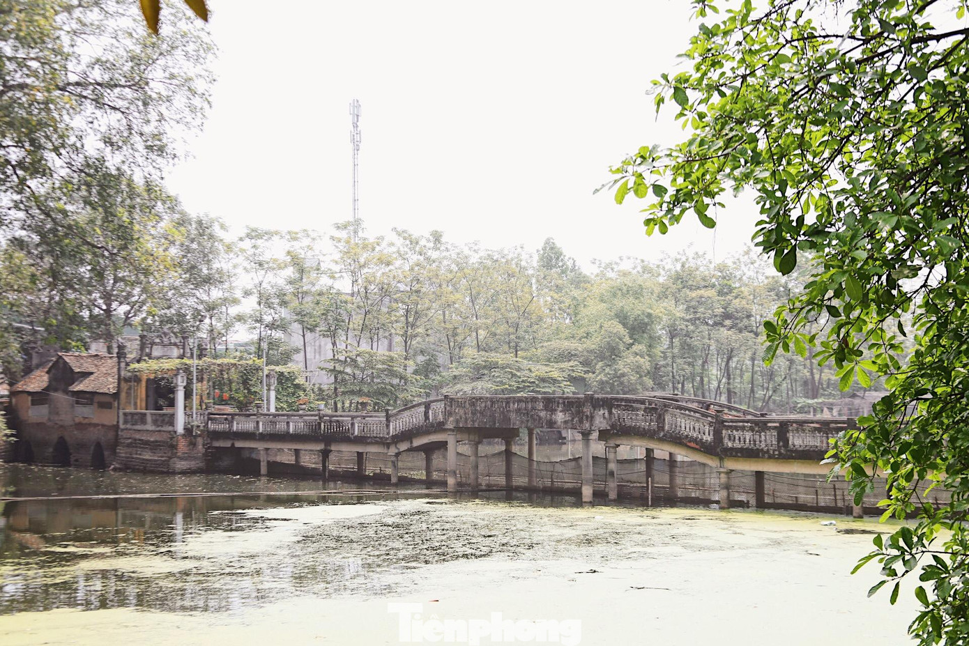 Cây cầu này đã không còn chức năng để đi lại như xưa, nhưng là nơi linh thiêng của làng.