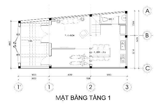 Xây nhà 2,5 tầng tuyệt đẹp chỉ với 700 triệu ảnh 1