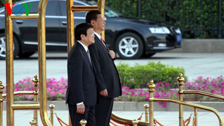 5 năm kể từ khi hai nước chính thức thiết lập đối tác chiến lược, hai bên đã ký một chương trình hành động triển khai, đưa ra 13 lĩnh vực hợp tác trọng tâm chi tiết.Ảnh: VOV. 5 năm kể từ khi hai nước chính thức thiết lập đối tác chiến lược, hai bên đã ký một chương trình hành động triển khai, đưa ra 13 lĩnh vực hợp tác trọng tâm chi tiết.Ảnh: VOV