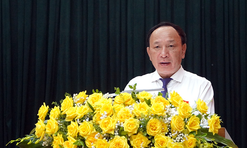 Ông Trần Hải Châu phát biểu tại kỳ họp. Ông Trần Hải Châu phát biểu tại kỳ họp.