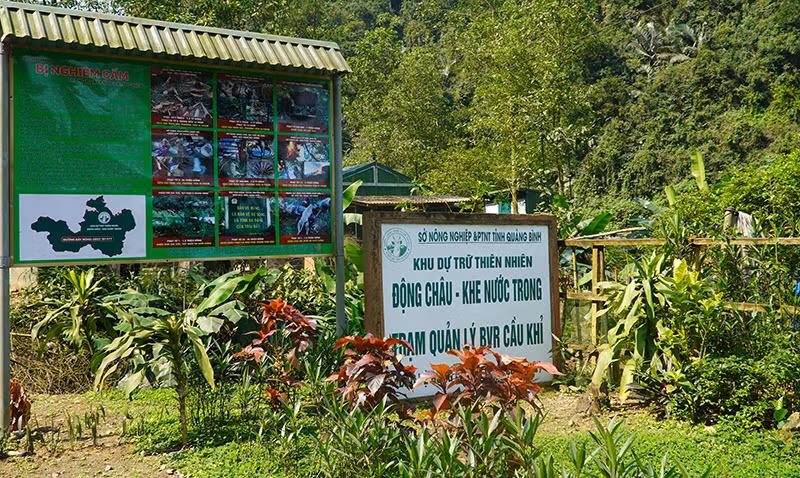 Được thành lập cách đây 4 năm, Khu dự trữ thiên nhiên Động Châu - Khe Nước Trong được ví như "vườn thượng uyển".