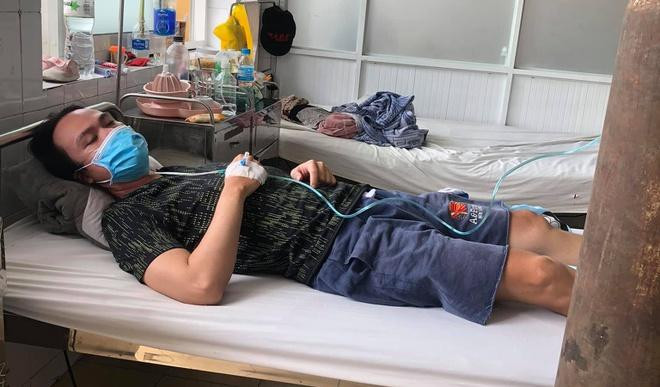 Nhạc sĩ Đào Trọng Thịnh điều trị tại bệnh viện. Ảnh: FBNV.