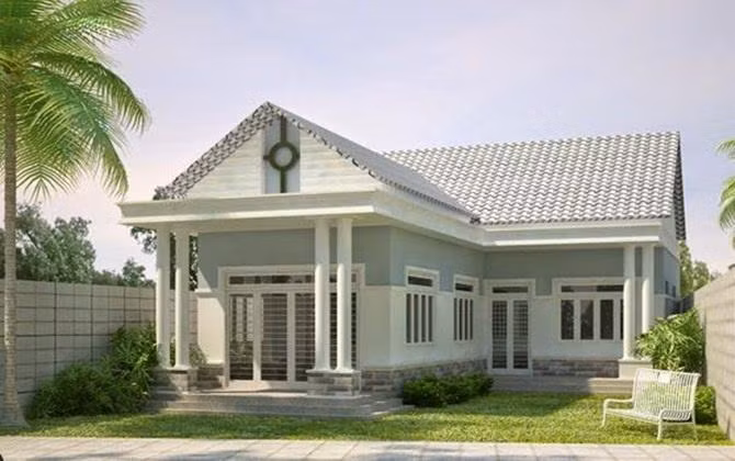 Một số mẫu nhà cấp 4 khoảng 100 triệu đẹp khác.