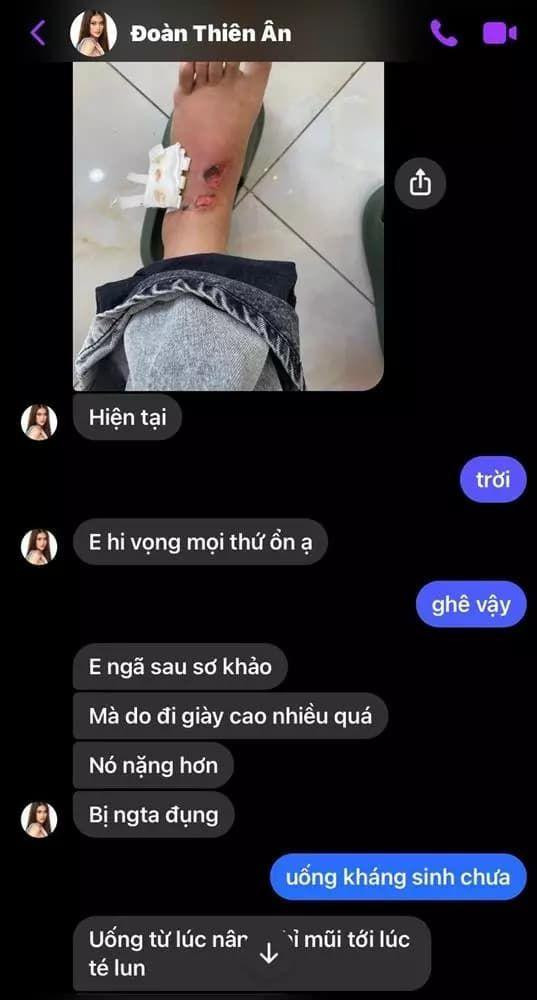 Thiên Ân không có nhiều thời gian để chờ vết thương hồi phục nên khiến tình trạng vết thương càng nghiêm trọng hơn.