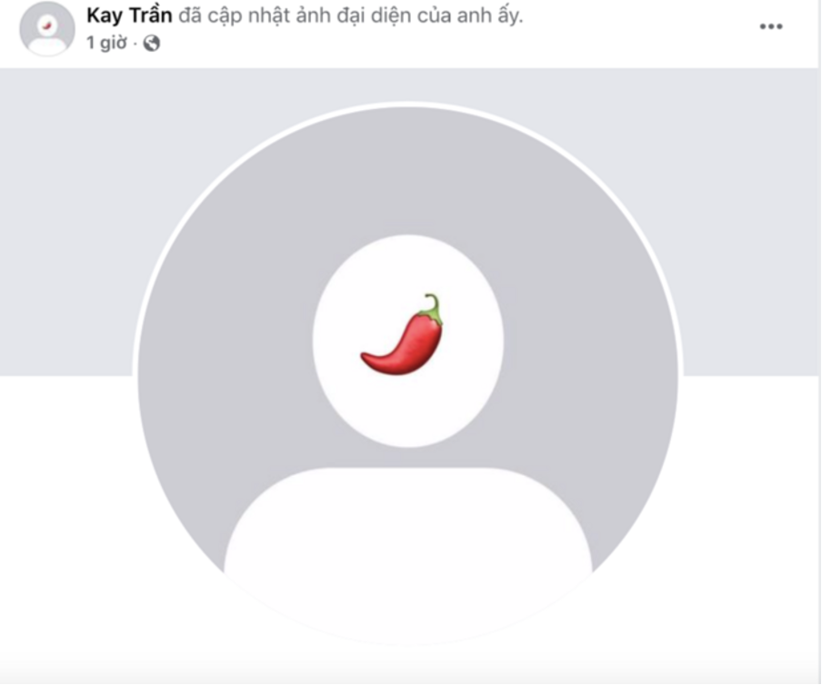 Tấm ảnh đại diện đầy “ẩn ý" của Kay Trần được chính chủ đăng tải trên trang cá nhân. Tấm ảnh đại diện đầy “ẩn ý" của Kay Trần được chính chủ đăng tải trên trang cá nhân.