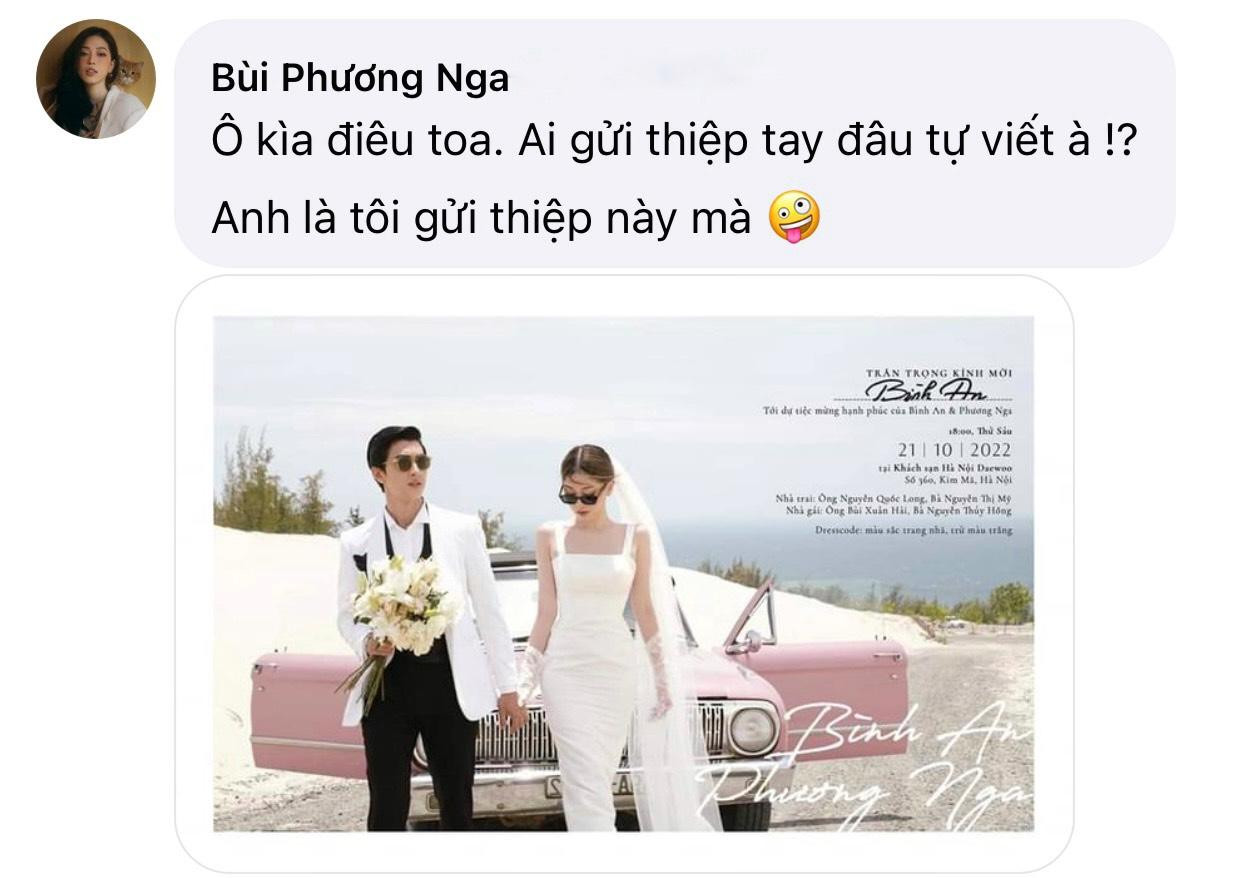 Phương Nga "tận tâm" làm hẳn thiệp bản cứng gửi cho Bình An. Phương Nga "tận tâm" làm hẳn thiệp bản cứng gửi cho Bình An.