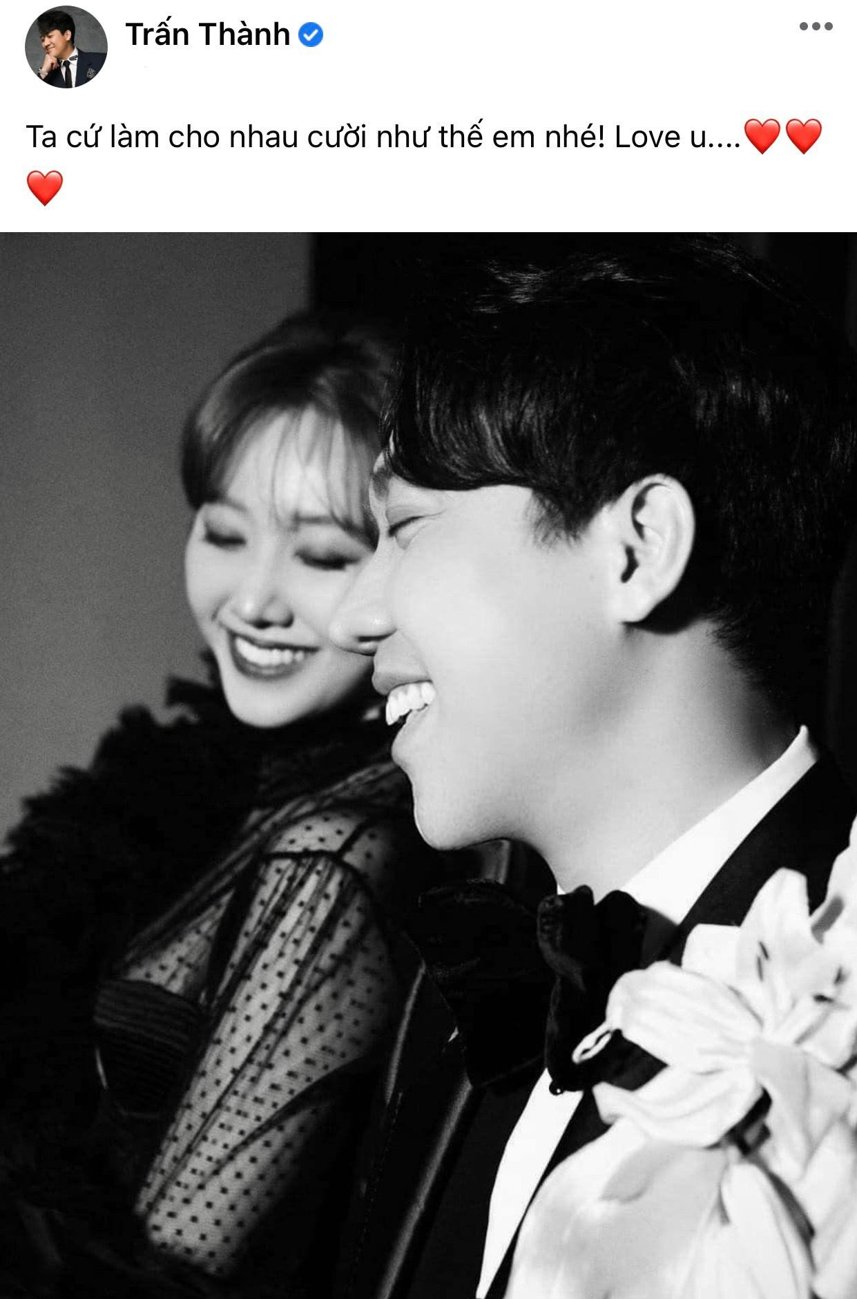 Trấn Thành đăng ảnh tình tứ cùng vợ trước khi dính tin đồn hôn nhân trục trặc. Trấn Thành đăng ảnh tình tứ cùng vợ trước khi dính tin đồn hôn nhân trục trặc.