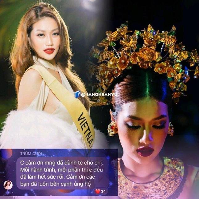 Thiên Ân gửi lời cảm ơn đến người hâm mộ sau khi kết thúc phần thi. Thiên Ân gửi lời cảm ơn đến người hâm mộ sau khi kết thúc phần thi.