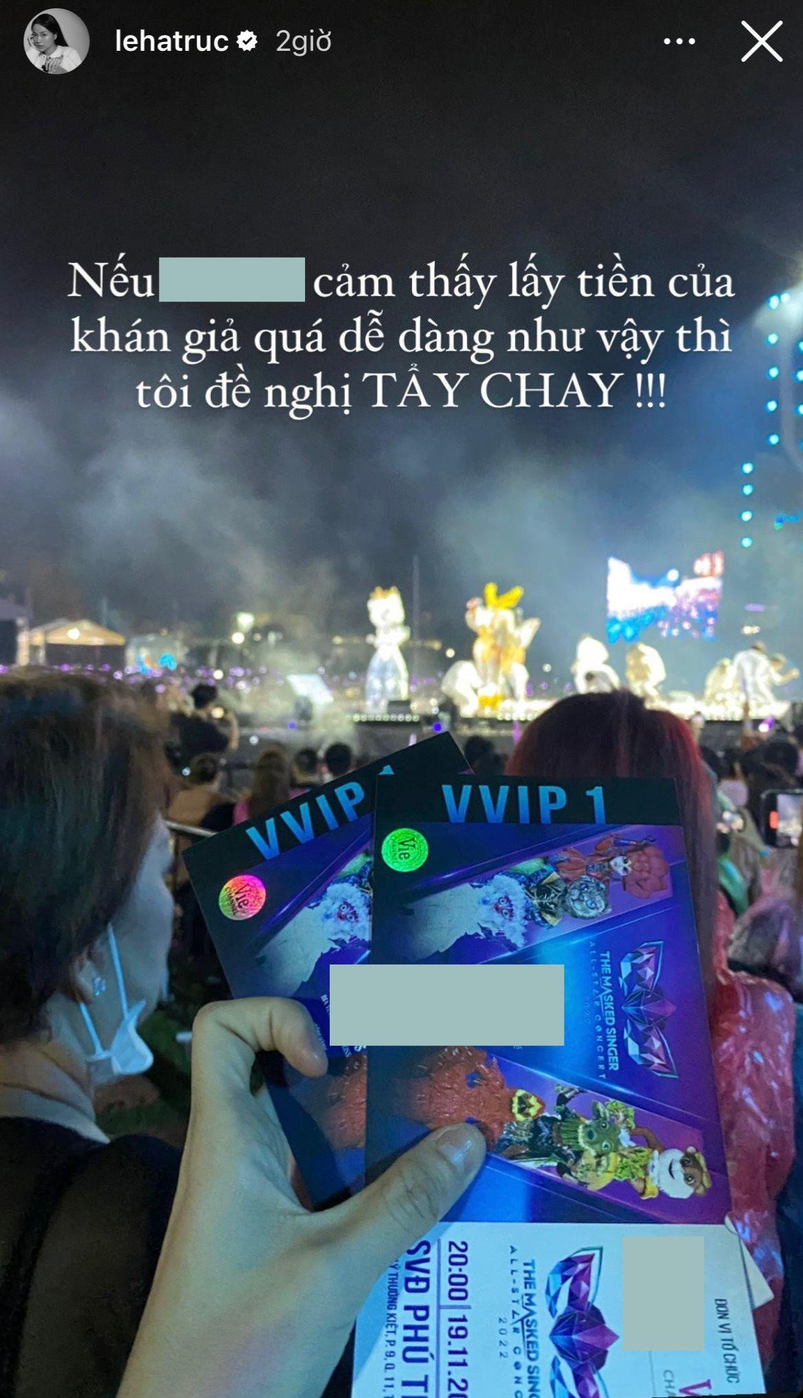 Bài đăng bày tỏ sự bức xúc về việc thiếu chỗ ngồi dù mua hạng vé VVIP.