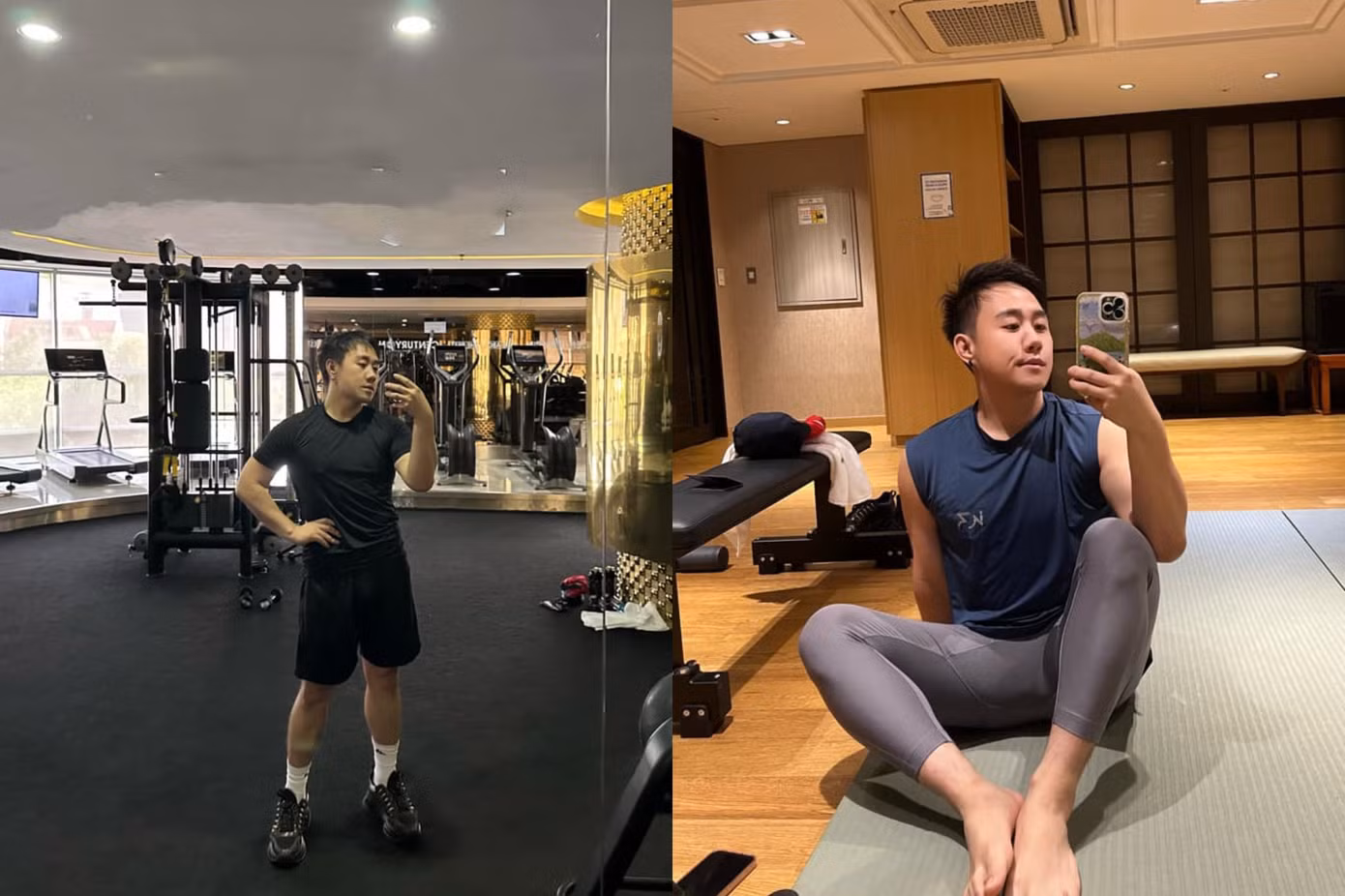 Tuy nhiên với những bức ảnh nam ca sĩ chia sẻ trên trang cá nhân, netizen đã tin anh không dùng... nịt bụng của Bướm Mặt Trăng.