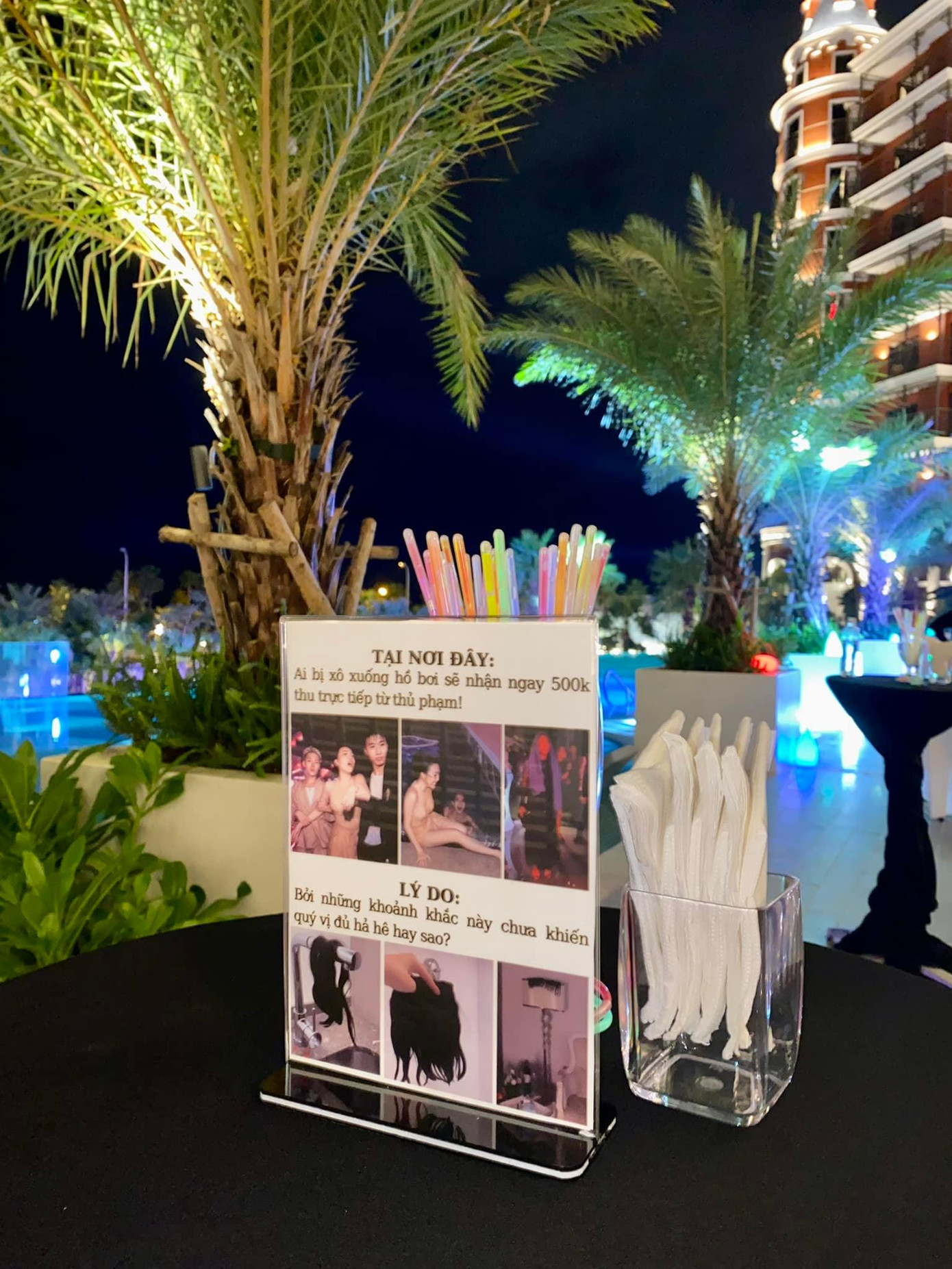 Lo lắng câu chuyện cũ lặp lại, nữ diễn viên ra thông báo trước khi tiệc đêm bắt đầu. Lo lắng câu chuyện cũ lặp lại, nữ diễn viên ra thông báo trước khi tiệc đêm bắt đầu.