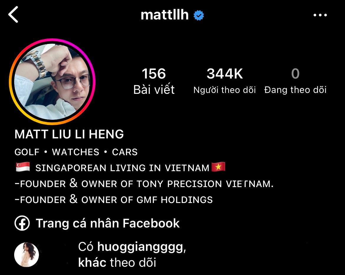 Matt Liu đã unfollow Hương Giang trong khi người đẹp vẫn còn theo dõi bạn trai cũ.