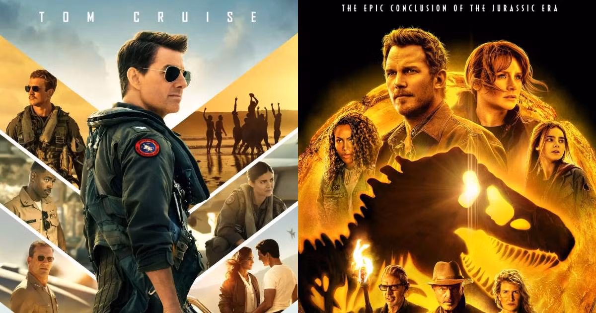 “Jurassic World: Dominion” và “Top Gun: Maverick” cũng làm nên kỷ lục doanh thu.