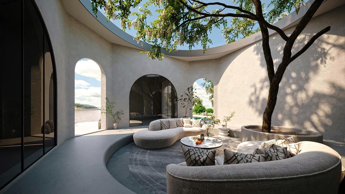 Không gian biệt thự nơi hai vợ chồng sẽ dọn về chung sống sau đám cưới. Không gian biệt thự nơi hai vợ chồng sẽ dọn về chung sống sau đám cưới.