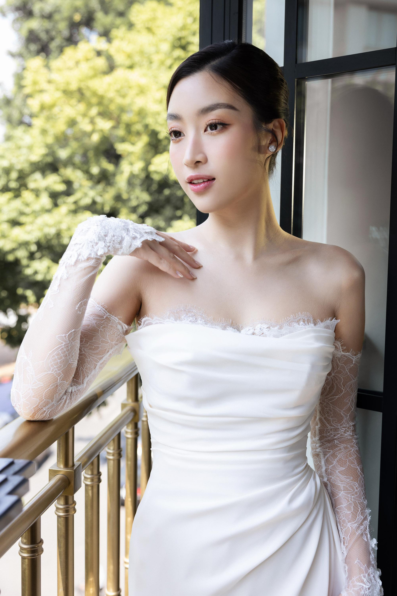 Visual cô dâu gây ấn tượng với nhiều người.