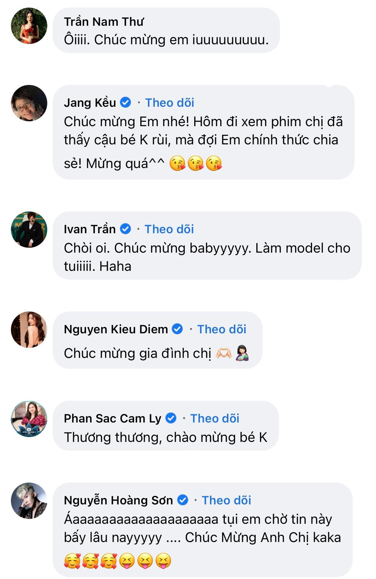 Bạn bè và đồng nghiệp chúc mừng MC Liêu Hà Trinh.