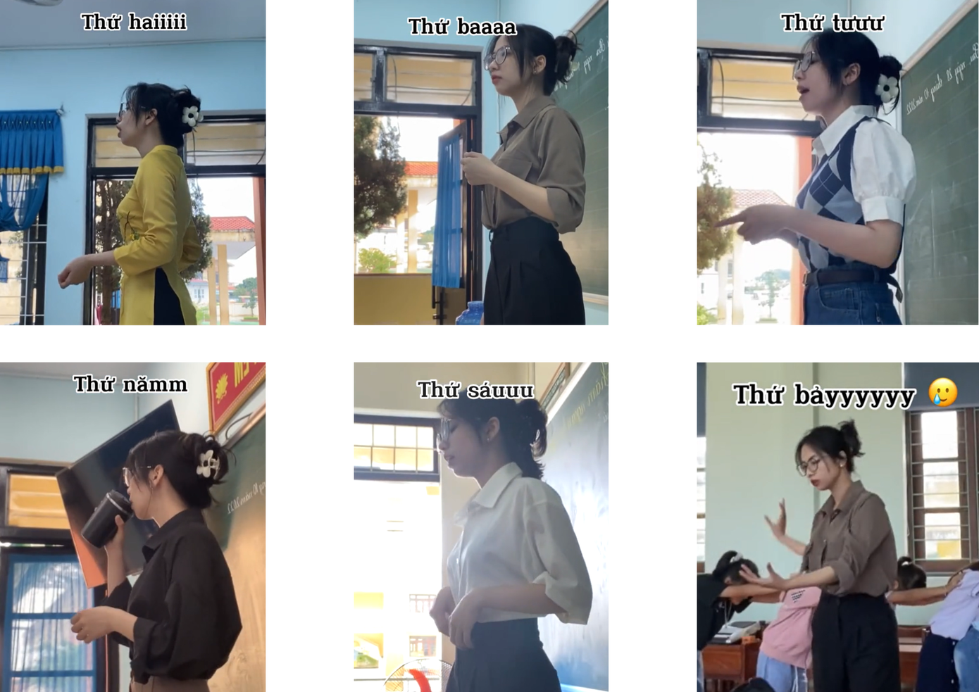 Bộ sưu tập trang phục đi dạy của cô giáo Gen Z vô cùng năng động và đa dạng. Ảnh: @he.lius Bộ sưu tập trang phục đi dạy của cô giáo Gen Z vô cùng năng động và đa dạng. Ảnh: @he.lius