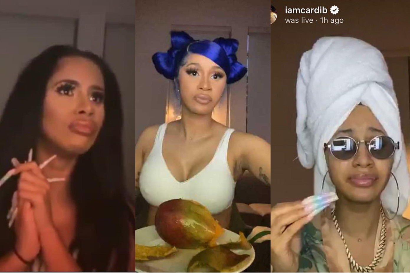 Cardi B là một trong những nữ nghệ sĩ chăm chỉ diễn hài trên sóng livestream.