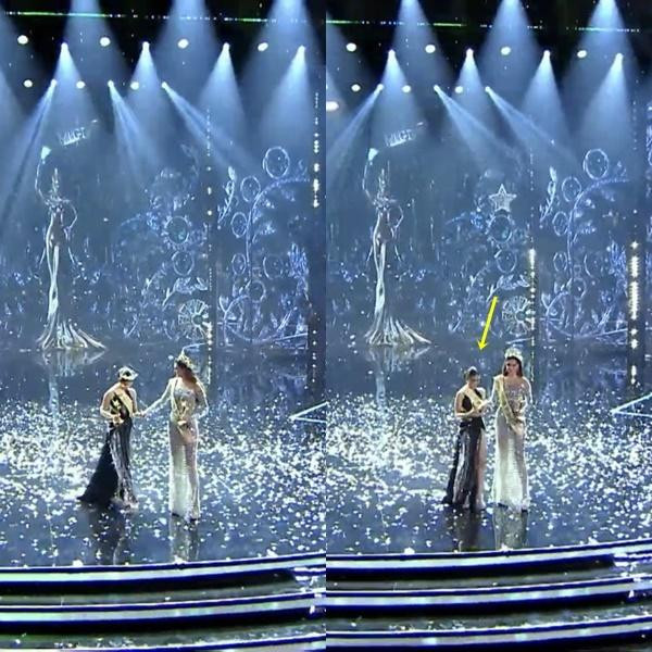 Khoảnh khắc nàng hậu làm rơi vương miện của mình.