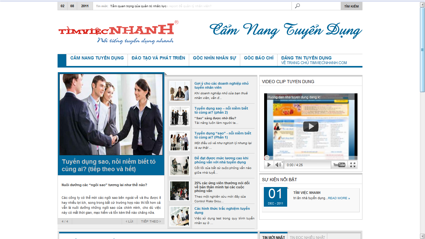 Chuyên trang Cẩm nang tuyển dụng. Chuyên trang Cẩm nang tuyển dụng