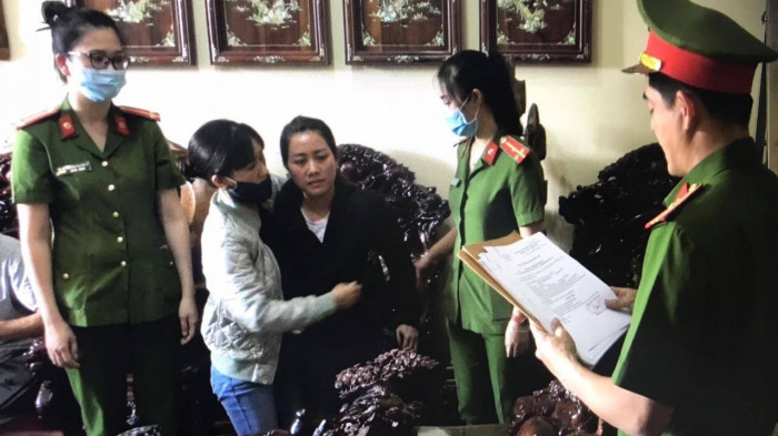 Chu Nữ Diệu Huyền thời điểm bị công an bắt giữ vào tháng 5/2021 Chu Nữ Diệu Huyền thời điểm bị công an bắt giữ vào tháng 5/2021